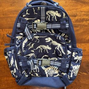 Pottery Barn kids backpack with Dino skeletons